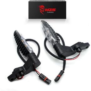 MZS Motorcycle Turn Signal Lights, 2009-2016 Rear LED Indicators Blinker Light Compatible With F700GS F800R F800GT F800GS HP4 S1000R S1000XR S1000RR R1200R R1200GS K1300R K1300S G310R C650