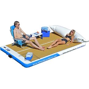 Inflatable Sport Boats Yacht Dock 10' x 6' x 6 inches Thick Inflatable Dock Floating Platform