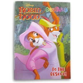 Robin Hood Coloring + Activity Book Favor or Gift for Children - ''to The Rescue!'' Maid Marian Robinhood - 64 Pages