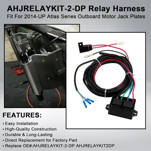 AHJRELAYKIT-2-DP طقم أسلاك لوحة مقبس التتابع، متوافق مع لوحات الرافعة الهيدروليكية للمحرك الخارجي من سلسلة أطلس 2014-UP، T-H Marine، لوحات جاك CMC، يستبدل #: AHJRELAYKIT2DP in Saudi Arabia