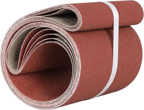5Pcs 6 x 48 Inch Zirconia Sanding Belts 80 Grit Fit for Painting, Deburring, and Welding Point Grinding in Saudi Arabia