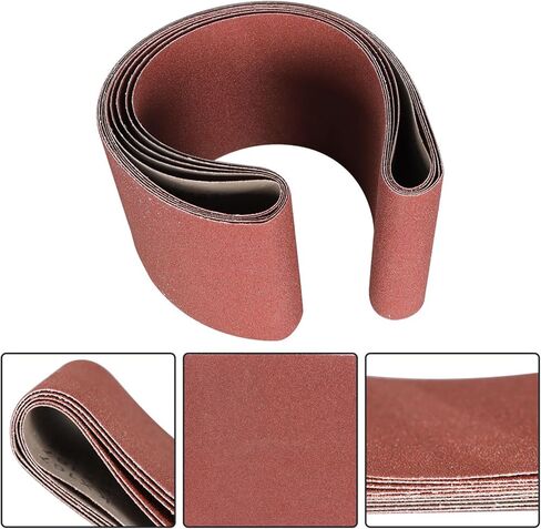 5Pcs 6 x 48 Inch Zirconia Sanding Belts 80 Grit Fit for Painting, Deburring, and Welding Point Grinding in Saudi Arabia
