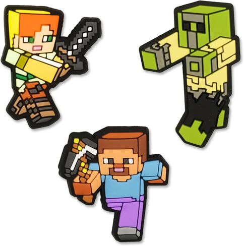 زينة إكسسوارات أحذية اللعبة - سحر حذاء Pixel Game for Clog، ملحق سحر حذاء كرتوني للأحذية وسوار المعصم، هدايا الحفلات الساحرة للفتيات والأطفال والأولاد والرجال in Kuwait