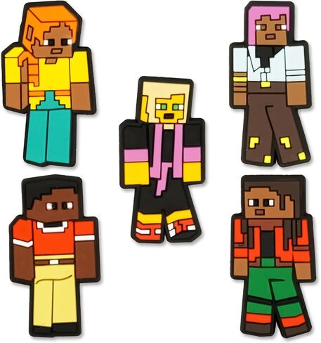 زينة إكسسوارات أحذية اللعبة - سحر حذاء Pixel Game for Clog، ملحق سحر حذاء كرتوني للأحذية وسوار المعصم، هدايا الحفلات الساحرة للفتيات والأطفال والأولاد والرجال in Kuwait