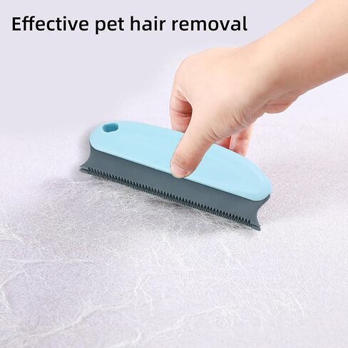 2 Pcs Pet hair remover brush| Cat,Dog hair Cleaning Remover Brush| pet hair removal tool for couch, carpet, furniture, Bedding, car| Pet hair rake carpet in Kuwait