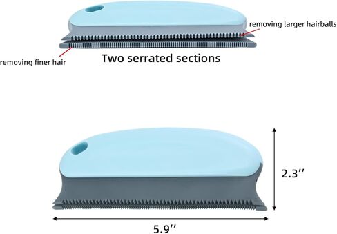 2 Pcs Pet hair remover brush| Cat,Dog hair Cleaning Remover Brush| pet hair removal tool for couch, carpet, furniture, Bedding, car| Pet hair rake carpet in Kuwait