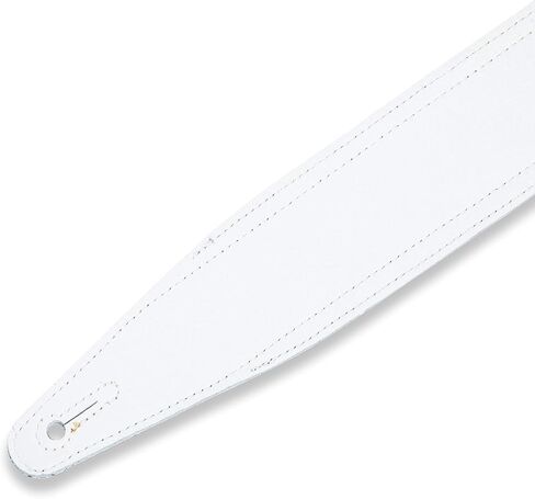 Levy's Leathers 2.5" Garment Leather Guitar Strap Double Racing Stripe Design; Black and Orange (MG317DRS-ORG_BLK) in Saudi Arabia
