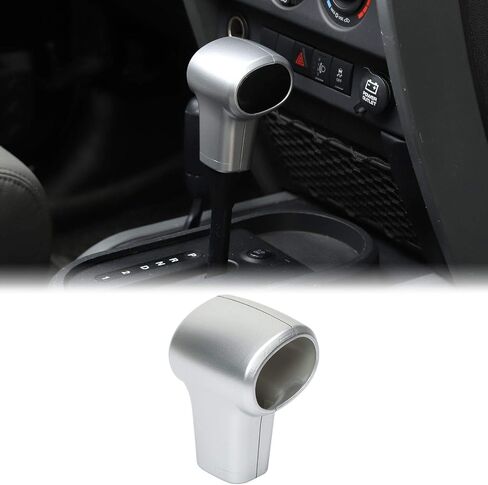 RT-TCZ for Wrangler JK Gear Shift Knob Handle Cover Trim for Jeep Wrangler JK JKU 2007-2010 Carbon Fiber Interior Accessories in Saudi Arabia