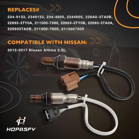 Oxygen O2 Sensor Upstream Downstream 2Pcs Compatible with 2013-2017 Nissan Altima 2.5L Replace# 234-9133, 234-4905 in Saudi Arabia