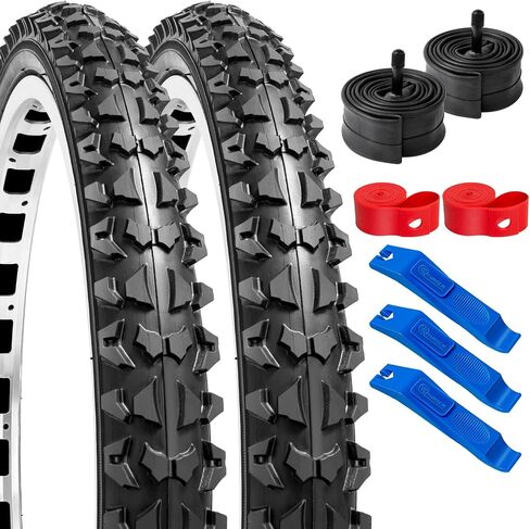 إطارات دراجة YUNSCM مقاس 18 بوصة مقاس 18x2.10/54-355 و18 بوصة مع شريطين حافة متوافقين مع دراجة الطرق الجبلية/الطرق الوعرة 18x1.90 18x1.95 18 x 2.0 18 x 2.1 18x2.125 18x2.20 إطارات وأنابيب الدراجات (ف-1001أ) in Saudi Arabia
