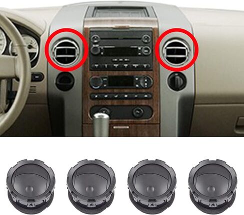 Dasbecan Dashboard Air Conditioning AC Heater Vent 4pcs Compatible with Ford F250 F350 F450 F550 2011-2016 Replaces# BC3Z19893AA BC3Z-19893-AA in Saudi Arabia