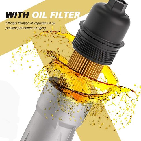 Upgraded Aluminum Engine Oil Filter Housing Comes with Oil Cooler Fit for 2011-2016 Chrysler 200 300 Town Country Dodge Avenger Journey Charger Challenger Caravan Durango Wrangler in Saudi Arabia