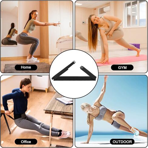 حزام دفع الورك، سهل الاستخدام مع الدمبل وأجراس كيتل بيل والألواح وحزام تمرين الورك مع بطانة مقاومة للانزلاق للصالة الرياضية والتدريبات المنزلية in Kuwait