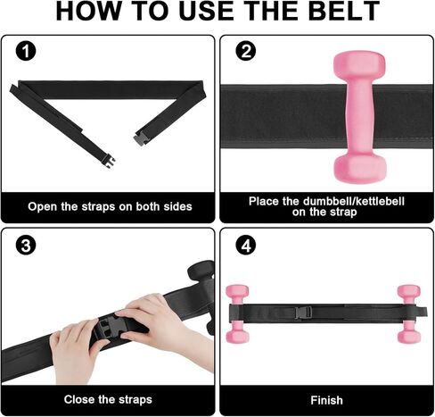حزام دفع الورك، سهل الاستخدام مع الدمبل وأجراس كيتل بيل والألواح وحزام تمرين الورك مع بطانة مقاومة للانزلاق للصالة الرياضية والتدريبات المنزلية in Kuwait