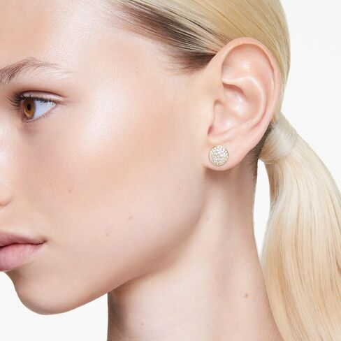 Swarovski Meteora Earrings Collection, Meteor Inspired Design with Snow Pavé of Clear Round Crystals in Saudi Arabia