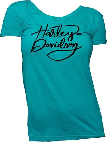 Harley-Davidson Military - Women's Jade Round Neck Graphic T-Shirt - Bagram Air Base | Scribble Pop in Saudi Arabia