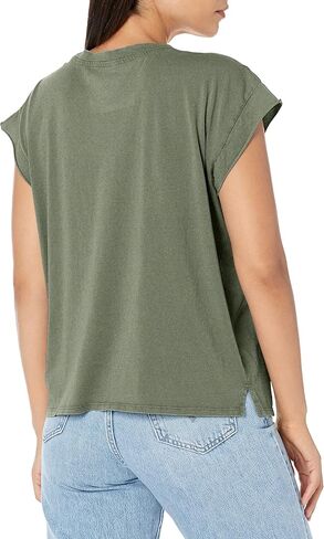 Calvin Klein Women's Minimal Logo Short Sleeve Tee Cut Shirt in Saudi Arabia