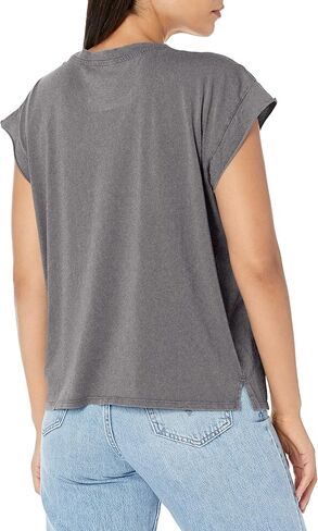Calvin Klein Women's Minimal Logo Short Sleeve Tee Cut Shirt in Saudi Arabia