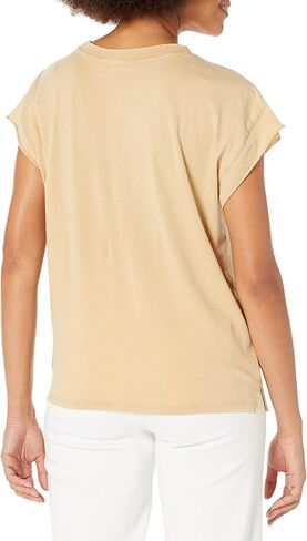 Calvin Klein Women's Minimal Logo Short Sleeve Tee Cut Shirt in Saudi Arabia