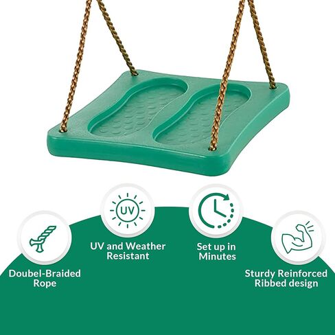 Machrus Swingan أرجوحة واقفة فريدة من نوعها مع حبال قابلة للتعديل - مجمعة بالكامل - أخضر in Kuwait