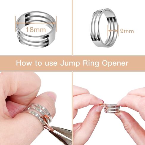 Hobbyworker 1400 Pieces 12mm Jump Rings, Jumping Ring for Jewelry Making, Open Jumping Ring for Chain Mail Jewelry Making (8mm Inner Diameter) in Kuwait