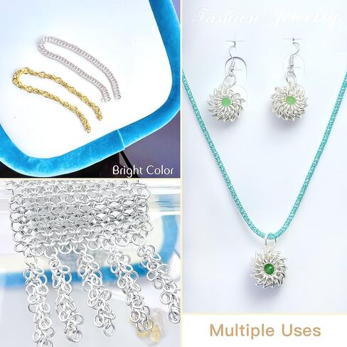 Hobbyworker 1400 Pieces 12mm Jump Rings, Jumping Ring for Jewelry Making, Open Jumping Ring for Chain Mail Jewelry Making (8mm Inner Diameter) in Kuwait