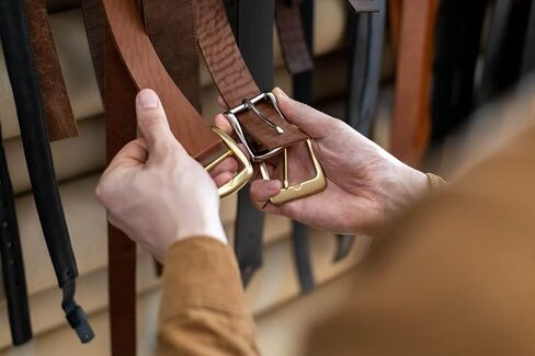Craftmemore 1.5 بوصة حزام مشبك مشبك حزام شوكة واحدة للاستبدال DIY بها بنفسك الجلود الحرفية ZK82 in Kuwait