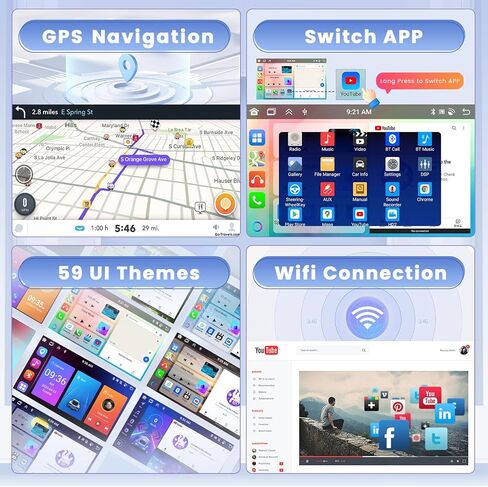 لسيارة Honda Civic 2001-2005 Android 13 Car StereoWireless Apple Carplay، 8 Core 4+64GB 9 بوصة IPS تعمل باللمس Android Auto Radio مع 59 سمة تخصيص التطبيقات ودعم نظام تحديد المواقع العالمي (GPS) in Kuwait