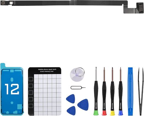 for iPhone 12 US Version GPS Antenna Flex Cable Replacement for iPhone12 Signal GPS Antenna Cover with Repair Fix Tool Screwdriver Crowbar and Screw Pads for A2172 in Saudi Arabia