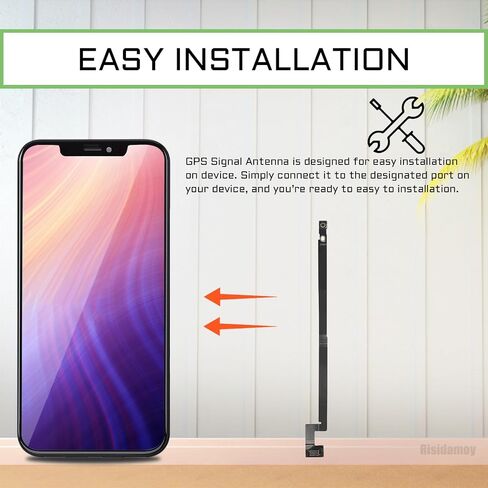 for iPhone 12 US Version GPS Antenna Flex Cable Replacement for iPhone12 Signal GPS Antenna Cover with Repair Fix Tool Screwdriver Crowbar and Screw Pads for A2172 in Saudi Arabia