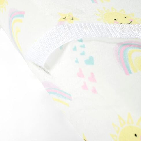 Lush Decor Sunshine Rainbow Soft & Plush Changing Pad Cover, 32" x 16", Yellow in Saudi Arabia