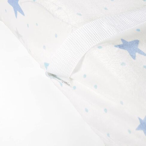 Lush Decor Elephant Balloon Stars Soft & Plush Changing Pad Cover, 32" x 16", Gray & Blue in Saudi Arabia