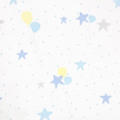 Lush Decor Elephant Balloon Stars Soft & Plush Changing Pad Cover, 32" x 16", Gray & Blue in Saudi Arabia
