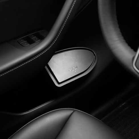 لسلة المهملات Tesla Model Y مع غطاء - سلة المهملات الأوتوماتيكية للباب الأمامي، سلة المهملات بجيب التوصيل والتشغيل المقاومة للتسرب للباب الأمامي Y 2024 2023 2022 2021 (قطعتان) in Kuwait