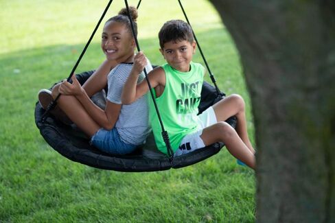 M & M Sales Enterprises Adventure-MG Swing للأطفال في الهواء الطلق، أسود in Saudi Arabia