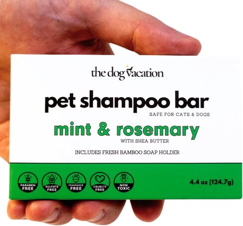 Organic and Natural Pet Shampoo Bar, Shampoo for Dogs and Cats, for Puppies, Fragrance Free, Eco-Friendly, Gentle, Extra Moisturizing for Shiny Coat - Almond and Goat Milk 4.4 Oz in Saudi Arabia