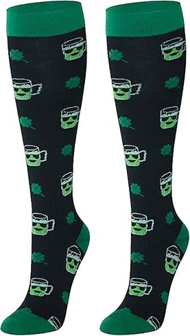 Wide Calf Compression Socks for Women Men Plus Size Compression Socks Knee High Stockings Support Circulation in Kuwait