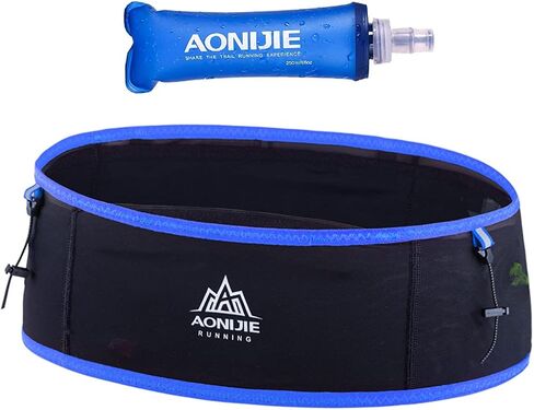 AONIJIE Lovtour Running Belt Waist Pack, Flip Waist Belt,with 250ml Soft Water Bottle Free and Lightweight for Marathon Climbing Jogging Cycling Workout Fitness Mobile Phone Holder in Saudi Arabia