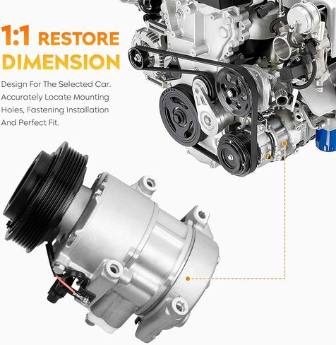 Air Conditioning Compressor & A/C Clutch for Kia Sportage 2011-2016, Hyundai Tucson 2010-2015, 0186 0709 1177305 140852 140852C in Saudi Arabia