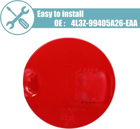 X AUTOHAUX 4L3Z-99405A26-EAA غطاء خزان الوقود غطاء خزان الوقود ملحقات بديلة لفورد F-150 2004-2008 لينكولن مارك LT 2006-2008 أحمر in Saudi Arabia