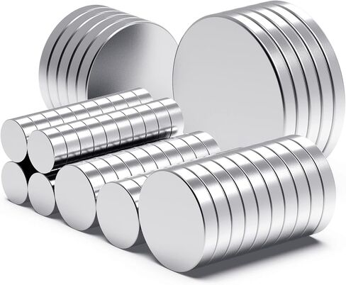 Strong Neodymium Magnets, Rare Earth Magnets for Crafts, Small Magnets for Whiteboard, Heavy Duty Magnets, Mini Magnets, Tiny Magnets, Round Magnets, 5 Sizes, 80 PCS in Saudi Arabia