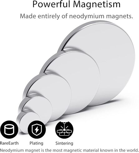 Strong Neodymium Magnets, Rare Earth Magnets for Crafts, Small Magnets for Whiteboard, Heavy Duty Magnets, Mini Magnets, Tiny Magnets, Round Magnets, 5 Sizes, 80 PCS in Saudi Arabia