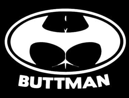Buttman الكبار سيارات مضحكة شاحنات Vans Walls كمبيوتر محمول MKR| أبيض | 5.5 × 3.5 | MKR386 in Kuwait