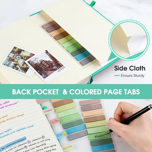 دفتر يوميات، 366 صفحة 5.6 بوصة × 8.3 بوصة، مجلة مبطنة بورق سميك 100 جرام في المتر المربع، دفتر صغير بغلاف مقوى للعمل والمدرسة وتدوين الملاحظات ومذكرات السفر in Kuwait