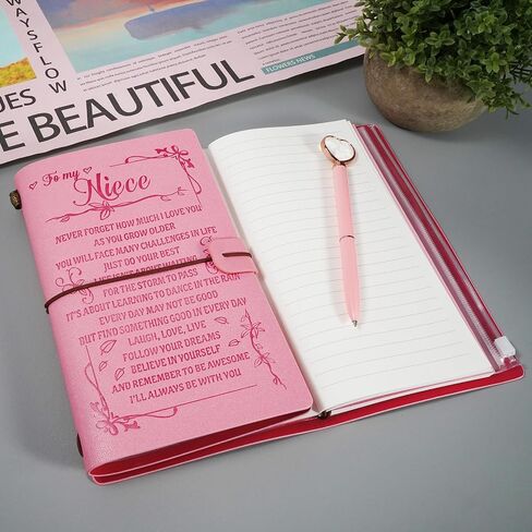 To My Bestie Leather Journal Set with Pen,Best Friend Birthday Gifts,140 Page Refillable Writing Journal Travel Diary Gifts for Best Friends Women Birthday in Saudi Arabia