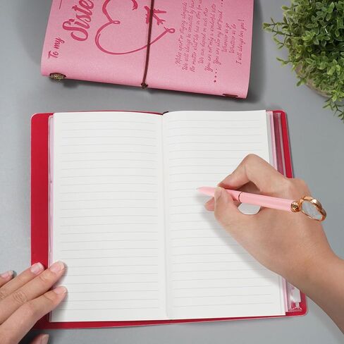 مجموعة مجلة جلدية من To My Niece مع قلم، هدايا لابنة أخت، 140 صفحة قابلة لإعادة الملء، دفتر يوميات للسفر، كتاب رسم التخرج، العودة إلى المدرسة، تشجيع عيد الميلاد، هدايا عيد الميلاد لابنة أخت in Kuwait