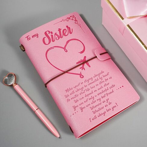 مجموعة مجلة جلدية من To My Niece مع قلم، هدايا لابنة أخت، 140 صفحة قابلة لإعادة الملء، دفتر يوميات للسفر، كتاب رسم التخرج، العودة إلى المدرسة، تشجيع عيد الميلاد، هدايا عيد الميلاد لابنة أخت in Kuwait