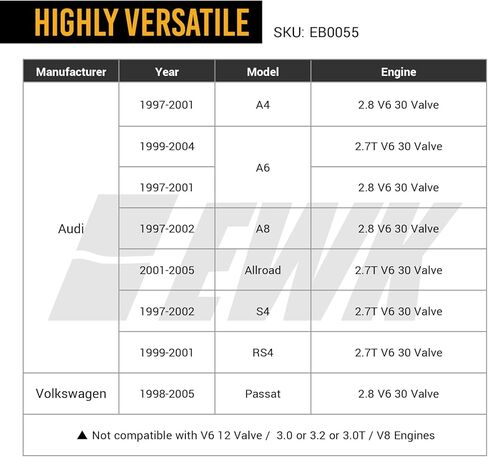 أداة قفل محاذاة عمود الحدبات EWK Audi & VW لـ A6 A4 A8، Passat، محرك V6، عقد TDC أثناء استبدال حزام التوقيت in Kuwait