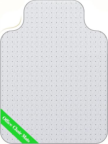 Office Chair Mat for Carpet Floor, Heavy Duty Desk Floor Mats Carpeted Protector Slip Resistant Mat, Easy Glide Desk Chair Mat, 36"X 48" Semi Transparent Design Chair Mat for Carpet with Lip (1-Pack) in Saudi Arabia