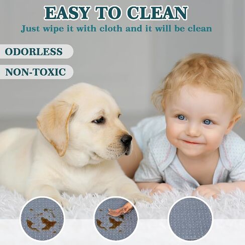 Office Chair Mat for Carpet Floor, Heavy Duty Desk Floor Mats Carpeted Protector Slip Resistant Mat, Easy Glide Desk Chair Mat, 36"X 48" Semi Transparent Design Chair Mat for Carpet with Lip (1-Pack) in Saudi Arabia